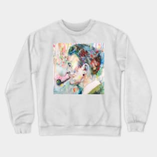 RAYMOND CHANDLER - watercolor portrait .1 Crewneck Sweatshirt